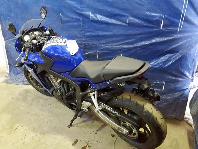 MLHRC7400E5001092 - 2014 HONDA CBR650 F BLUE photo 4