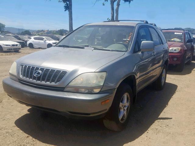 JTJGF10U010085121 - 2001 LEXUS RX 300 GRAY photo 2