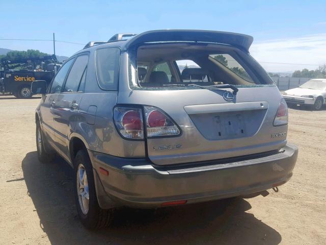 JTJGF10U010085121 - 2001 LEXUS RX 300 GRAY photo 3