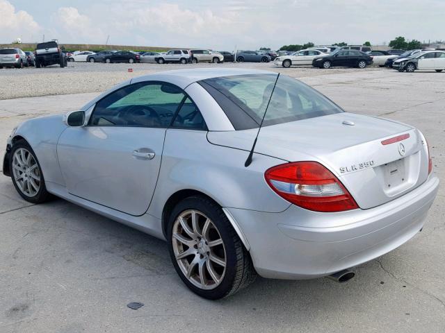 WDBWK56F46F087483 - 2006 MERCEDES-BENZ SLK 350 SILVER photo 3