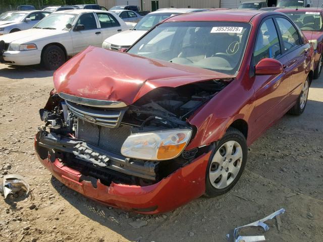 KNAFE121785532557 - 2008 KIA SPECTRA EX RED photo 2