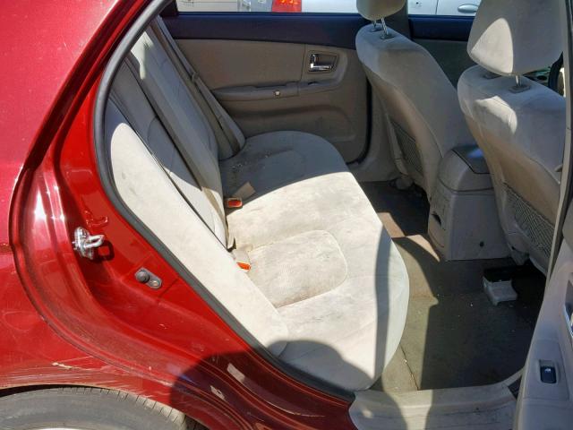 KNAFE121785532557 - 2008 KIA SPECTRA EX RED photo 6