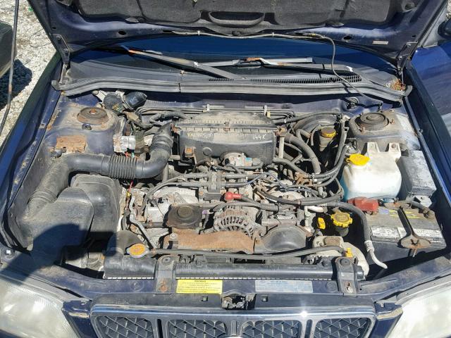 JF1SF63571H742096 - 2001 SUBARU FORESTER L BLUE photo 7