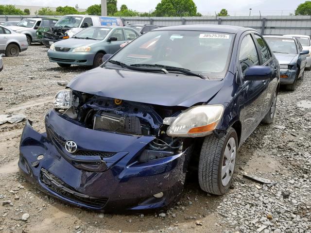 JTDBT923984024541 - 2008 TOYOTA YARIS BLUE photo 2