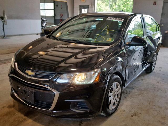 1G1JB5SG2H4115508 - 2017 CHEVROLET SONIC LS BLACK photo 2