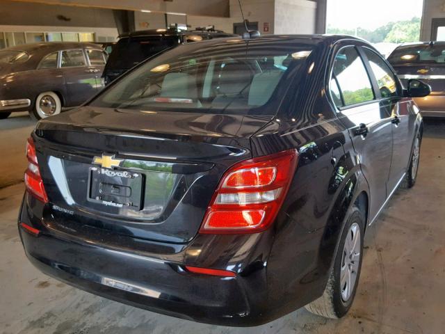 1G1JB5SG2H4115508 - 2017 CHEVROLET SONIC LS BLACK photo 4