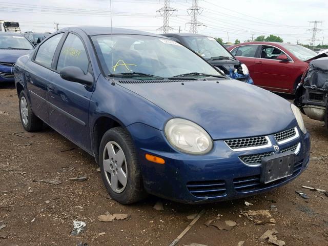 1B3ES26C13D111104 - 2003 DODGE NEON SE BLUE photo 1