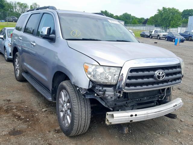 5TDJY5G14CS060695 - 2012 TOYOTA SEQUOIA LI SILVER photo 1