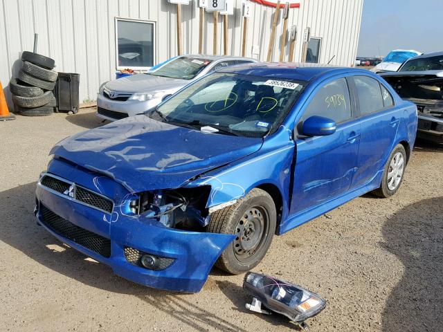 JA32U2FU4FU014079 - 2015 MITSUBISHI LANCER ES BLUE photo 2