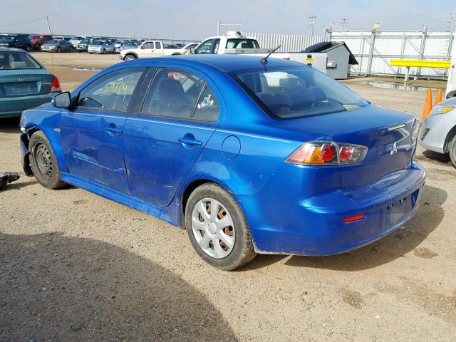 JA32U2FU4FU014079 - 2015 MITSUBISHI LANCER ES BLUE photo 3