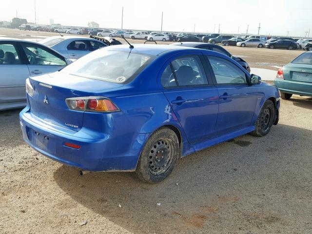 JA32U2FU4FU014079 - 2015 MITSUBISHI LANCER ES BLUE photo 4