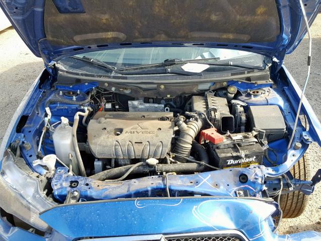 JA32U2FU4FU014079 - 2015 MITSUBISHI LANCER ES BLUE photo 7