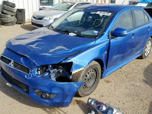 JA32U2FU4FU014079 - 2015 MITSUBISHI LANCER ES BLUE photo 9