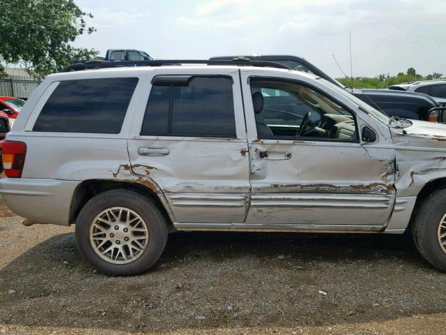 1J4GX58N23C547839 - 2003 JEEP GRAND CHER SILVER photo 9