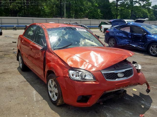 KNADH4A38A6647414 - 2010 KIA RIO LX RED photo 1