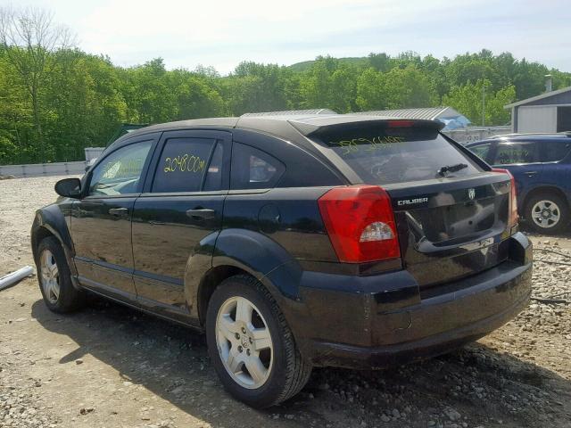 1B3HB48BX7D381449 - 2007 DODGE CALIBER SX BLACK photo 3