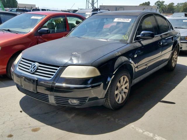 WVWPD63B92P138908 - 2002 VOLKSWAGEN PASSAT GLS BLACK photo 2