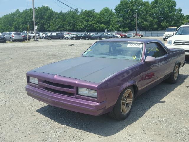 3GTCW80Z5FS802036 - 1985 GMC CABALLERO PURPLE photo 2