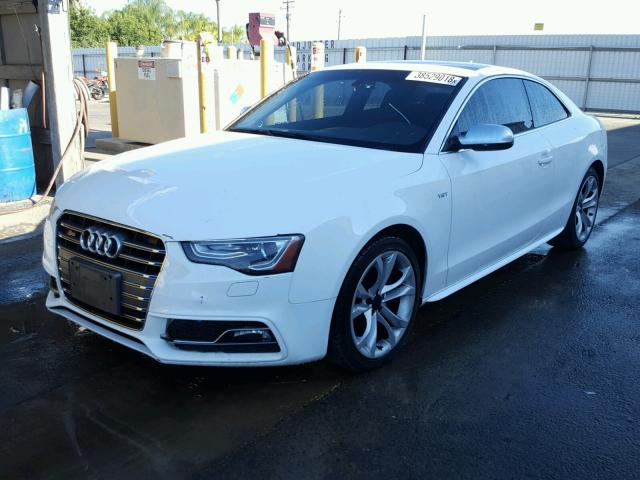 WAUVGAFR6DA011949 - 2013 AUDI S5 PRESTIG WHITE photo 2