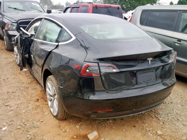 5YJ3E1EA2KF302447 - 2019 TESLA MODEL 3 BLACK photo 3