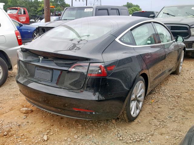 5YJ3E1EA2KF302447 - 2019 TESLA MODEL 3 BLACK photo 4