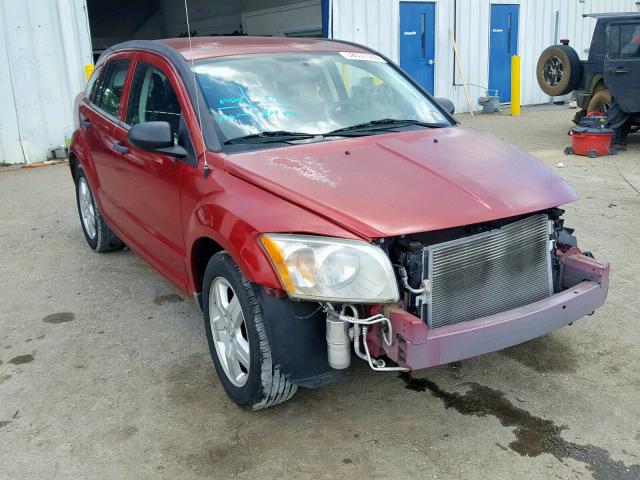 1B3HB28B68D779845 - 2008 DODGE CALIBER BURGUNDY photo 1