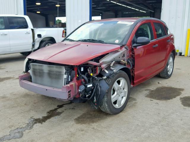 1B3HB28B68D779845 - 2008 DODGE CALIBER BURGUNDY photo 2