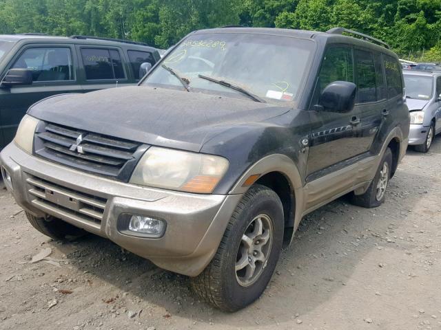 JA4MW51R22J003712 - 2002 MITSUBISHI MONTERO LI BLACK photo 2