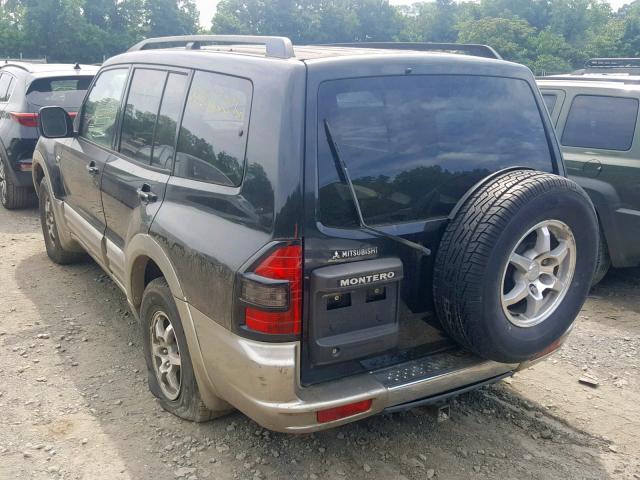 JA4MW51R22J003712 - 2002 MITSUBISHI MONTERO LI BLACK photo 3