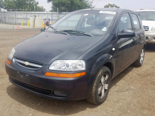 KL1TD66697B756741 - 2007 CHEVROLET AVEO BASE 黑色 照片 2