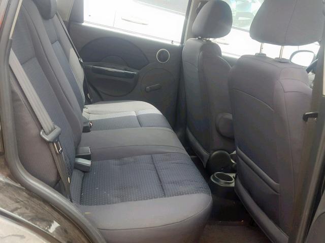 KL1TD66697B756741 - 2007 CHEVROLET AVEO BASE 黑色 照片 6