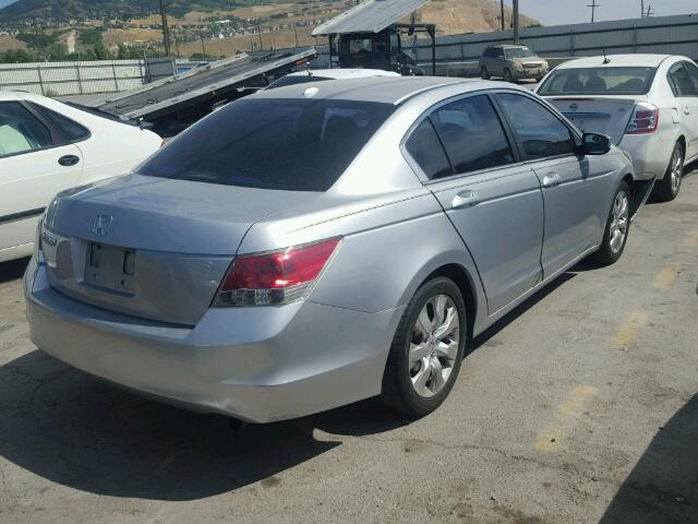 1HGCP26898A048752 - 2008 HONDA ACCORD EXL SILVER photo 4