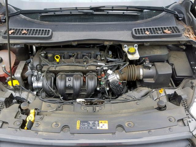 1FMCU0F78HUB72816 - 2017 FORD ESCAPE S GRAY photo 7