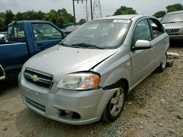 KL1TG56637B157920 - 2007 CHEVROLET AVEO LT SILVER photo 2