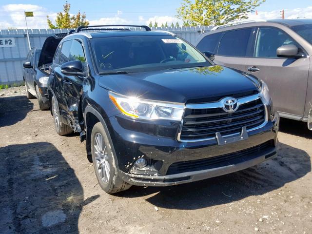 5TDJKRFH0GS500859 - 2016 TOYOTA HIGHLANDER BLACK photo 1