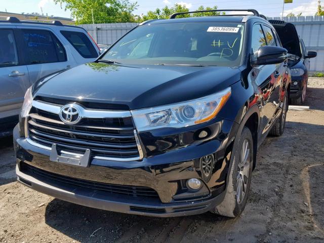 5TDJKRFH0GS500859 - 2016 TOYOTA HIGHLANDER BLACK photo 2