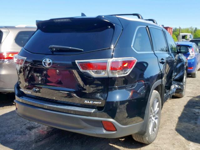 5TDJKRFH0GS500859 - 2016 TOYOTA HIGHLANDER BLACK photo 4