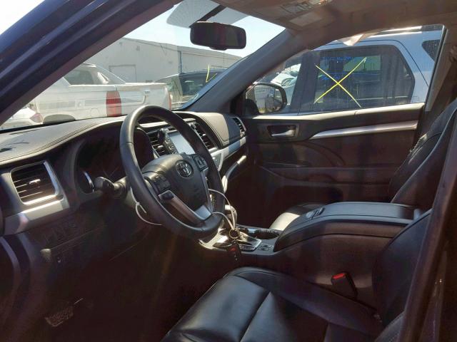 5TDJKRFH0GS500859 - 2016 TOYOTA HIGHLANDER BLACK photo 5