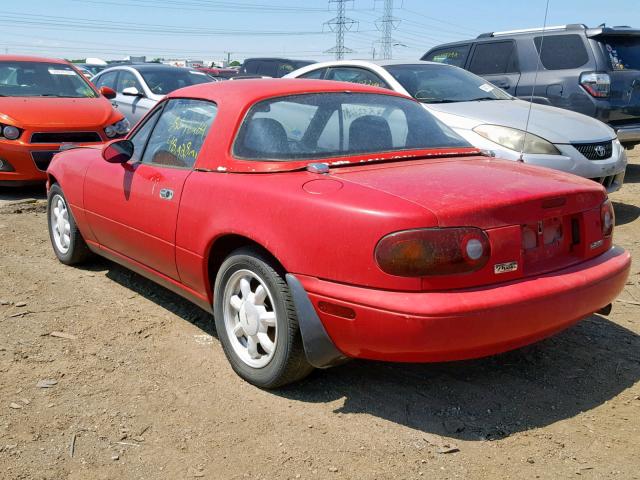 JM1NA3519L0136170 - 1990 MAZDA MX-5 MIATA RED photo 3