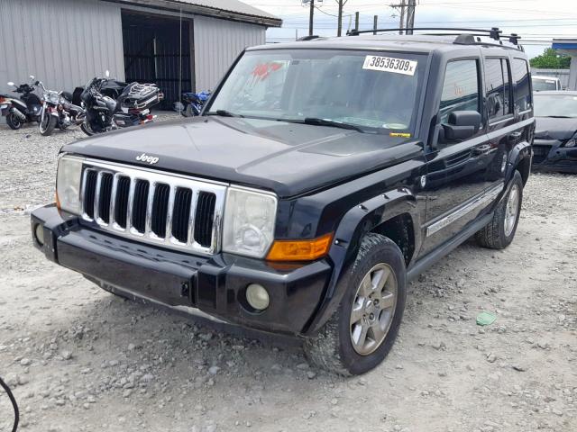1J8HG58256C366747 - 2006 JEEP COMMANDER BLACK photo 2
