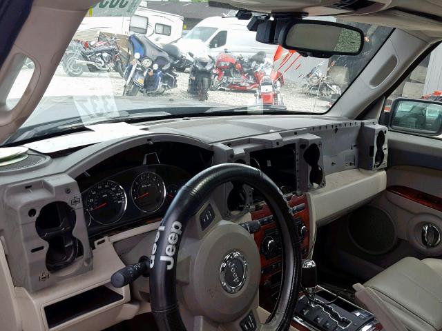 1J8HG58256C366747 - 2006 JEEP COMMANDER BLACK photo 9