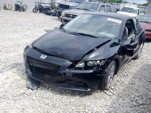 JHMZF1C47CS001325 - 2012 HONDA CR-Z BLACK photo 2