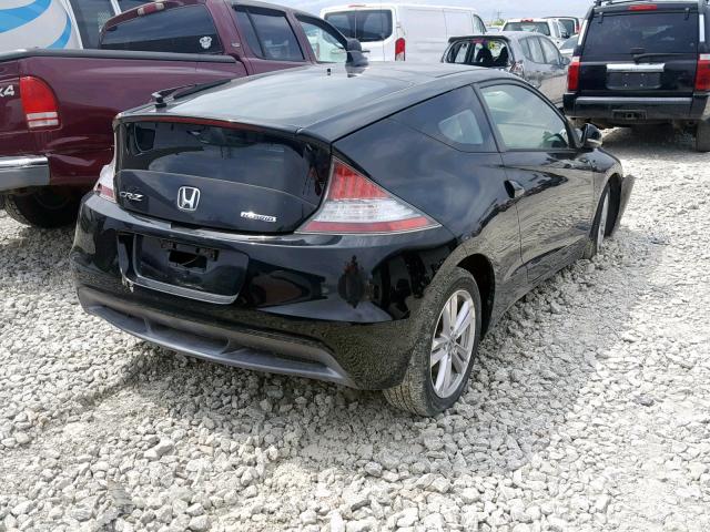 JHMZF1C47CS001325 - 2012 HONDA CR-Z BLACK photo 4