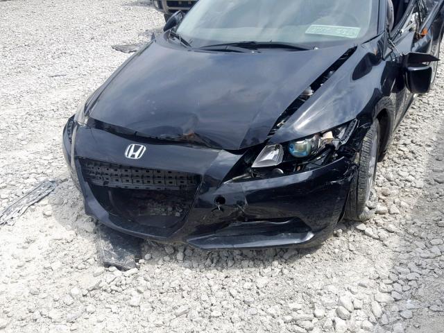 JHMZF1C47CS001325 - 2012 HONDA CR-Z BLACK photo 9