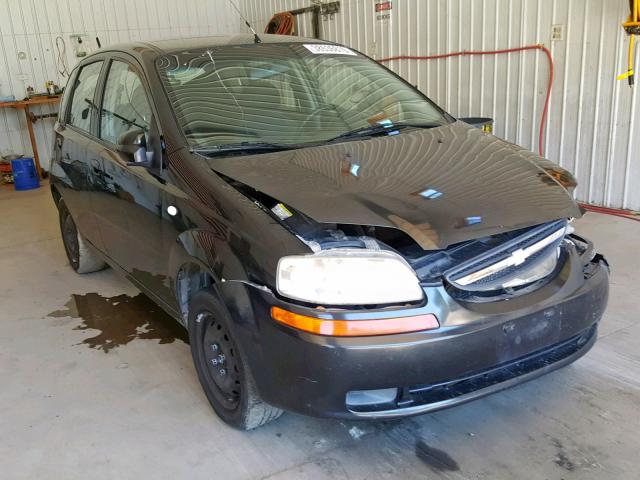 KL1TD66636B683946 - 2006 CHEVROLET AVEO BASE შავი ფოტო 1