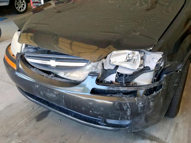 KL1TD66636B683946 - 2006 CHEVROLET AVEO BASE შავი ფოტო 9