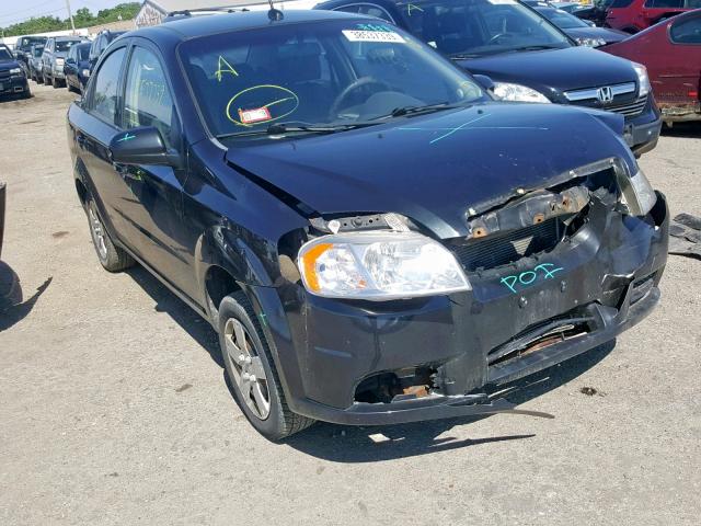 KL1TD5DE8BB185384 - 2011 CHEVROLET AVEO LS BLACK photo 1