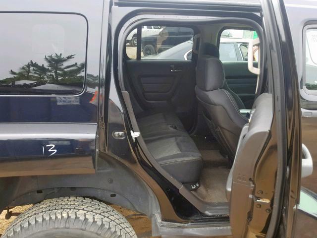 5GTEN13E888228810 - 2008 HUMMER H3 BLACK photo 6