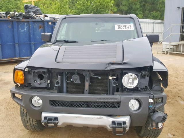 5GTEN13E888228810 - 2008 HUMMER H3 BLACK photo 9