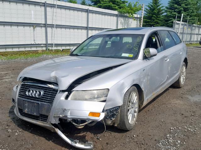 WAUKH74F76N182460 - 2006 AUDI A6 AVANT Q SILVER photo 2